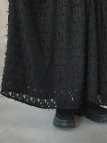 FRIFUL 女式宽松纹理面料吊带连衣裙