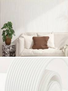 SHEIN 1 cuộn, Miếng dán tường 3D lập thể, Dải chống va chạm, Miếng dán góc tự dính, Miếng dán bảo vệ góc bàn, Miếng dán tường chống va chạm. - trắng - Xem 6