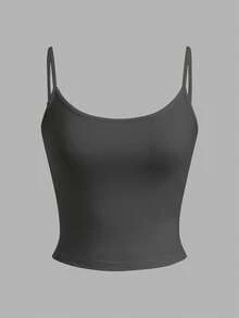 SHEIN EZwear 4 件套女士短款紧身休闲背心，适合夏季 - 彩色 - 查看 9