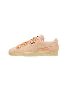 Puma Suede Faded Unisex Casual Sneakers Orange 39965404 - Salmon Pink - View 4