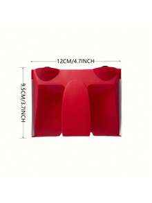 SHEIN 1 pieza Pincel de pintura rojo para bordes DIY, herramienta de pintura - Rojo - Ver 2