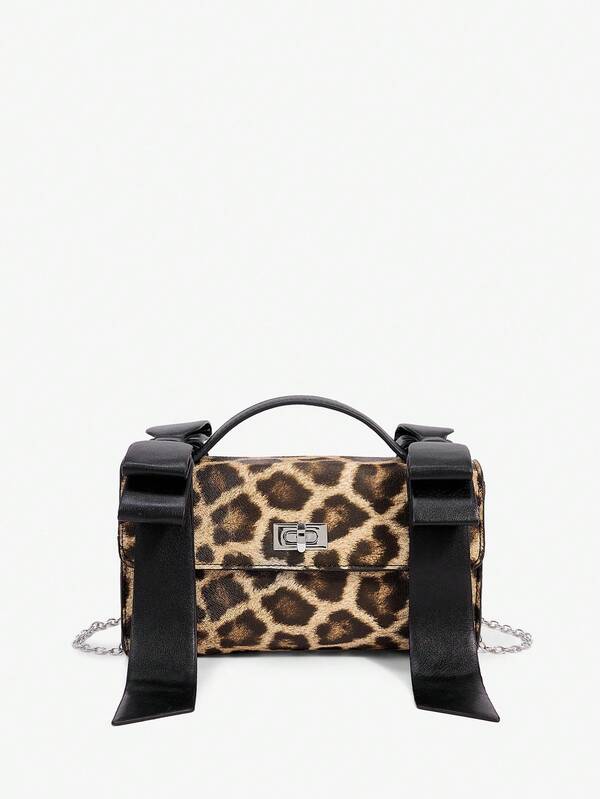 SHEIN ICON 女士手提包，斜挎包，蝴蝶结，粉色，时尚，个性，简约，百搭，街头风，甜美酷炫女孩，辣妹，Y2K，复古，铆钉，复古，青少年，适合鸡尾酒会，派对，舞会，俱乐部，约会，生日，晚会，舞会，日常，下午茶