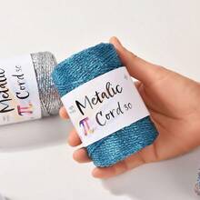 100 متر/لفة حبل معدني متعدد الألوان بسمك 3 مم، وزن 90 جرام، مناسب لأعمال الحرف اليدوية DIY، نسج الحقائب، تغليف الهدايا وديكورات عيد الميلاد