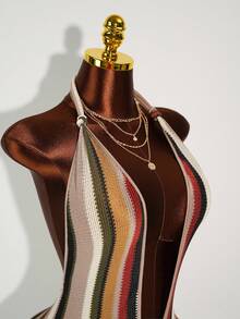 Amplova Bộ đồ liền thân hở lưng cổ chữ V sâu gợi cảm phong cách Bohemian mùa hè dành cho nữ - Nhiều màu - Xem 6