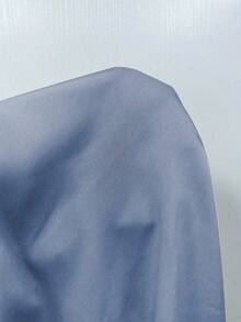 Franclia 女士优雅褶皱宽松阔腿连体裤，简约纯色 - 藍色 - 查看 6