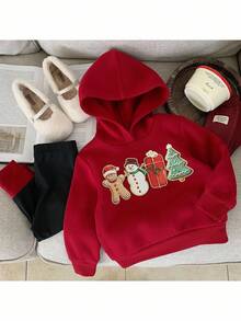 SHEIN 2pcs Baby Girl Knitted Solid Color Fluffy Hooded Sweatshirt And Leggings Set - Multicolor - View 7