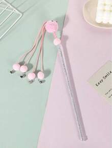 Giocattoli per gatti, palline di lana, giocattoli interattivi con fettuccia, bastoncini, palline di peluche colorate con campanellino, accessori per animali domestici