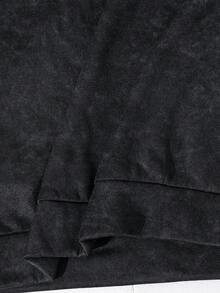 SHEIN 青少年男童水洗灰色印花卫衣，休闲学院风，舒适百搭，面料柔软，适合日常穿着、上学、外出、户外活动，秋冬季青少年男童星空图案卫衣，灰色印花卫衣 - 灰色 - 查看 9