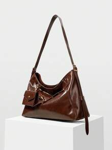 MOTF PREMIUM TÚI ĐEO VAI BẰNG DA PU - màu nâu - Xem 3