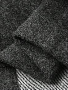 DAZY Girls (Small) Solid Color Wool Blend Casual Shorts, Autumn/Winter - Grey - View 8