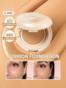 SHEGLAM Lock & Go Long-Lasting Fondotinta Cushion-Sand Marchio Bellezza Trucco Cosmetico Per Donne Ragazze Perfetto Per Inverno Ideale Per Y2K Elegante Moda Adatto Per Compleanno Natale Regalo Festa Pronto Migliore Colore