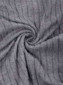 SHEIN Maternity Ribbed Crew Neck Casual Patchwork Long Sleeve T-Shirt Long Sleeve Top Maternity Tops Grey Top Pregnancy Clothes Maternity Clothes Fall Winter