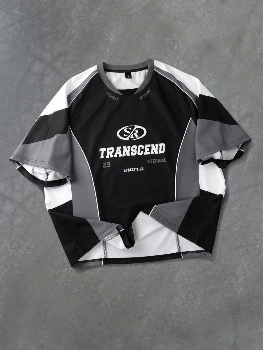 PAVTROS Manfinity Streetrush Men T-Shirts,Back To School - Black - View 1