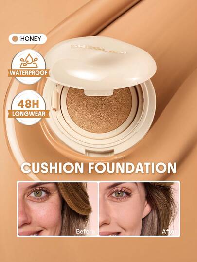 SHEGLAM Lock & Go Long-Lasting Base Cushion-Honey Marca Belleza Maquillaje Cosmético para Mujeres Niñas Perfecto para Otoño Invierno Ideal para Y2K Elegante Moda Adecuado para Cumpleaños Navidad Presente Fiesta Listo Mejor Color