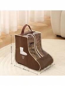 SHEIN Boots Storage Bag, Long Boots And Short Boots Storage Shoe Bag, New Fashion Transparent Shoe Boot Dust Cover, Boot Bags For Women's Tall And Ankle Boots,Travel Home Non-Woven Boot Bag, Zippered Boot Covers With Carry Handles, Thickened Waterproof Portable Handheld Boot Storage Bag, Protective, Breathable, And Space-Saving - Ideal For Travel, Closet Organization, And Shoe Protection, Suitable For Flat Shoes, Ankle Boots And High Boots - Clear - View 35
