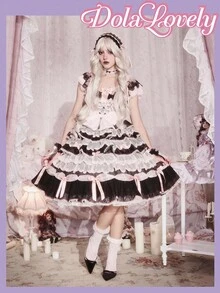 Dola Lovely Women's Fashionable Black Cute High Heel Pumps - Black - View 2