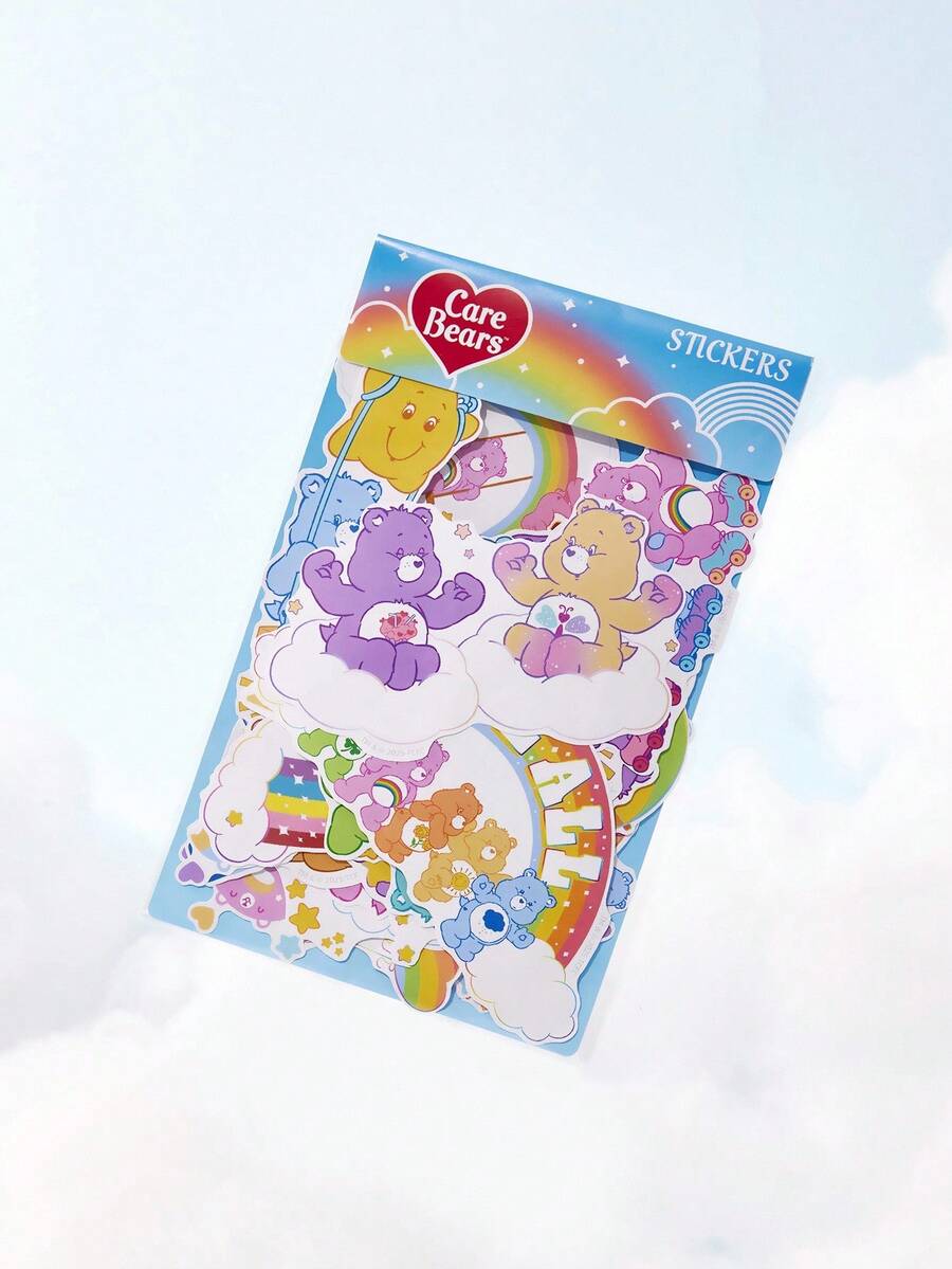 SHEIN X Care Bears Bộ 39 miếng dán họa tiết Gấu hoạt hình, Gấu may mắn, Gấu Funshine, Gấu chia sẻ, Gấu Love-A-Lot, Phù hợp cho học sinh, nam và nữ, dán lên sổ tay, nhật ký, đồ thủ công mỹ nghệ và các vật dụng tương tự. Cũng có thể dùng để cá nhân hóa ván trượt, máy tính xách tay và hành lý. Keo dán có thể tháo rời, dễ dàng xé mà không để lại cặn. - Nhiều màu - Xem 1