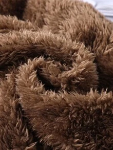 SHEIN Baby Girl Hooded Jumpsuit, Thick Jumpsuit With Bear Ear Hood Design And Bear Graphic, Zipper Closure, Suitable For 0-3 Years Old, Diamond Quilted, Soft Touch, Suitable For Outdoor Activities, Family Gatherings, Autumn/Winter Fall - Pink - View 6