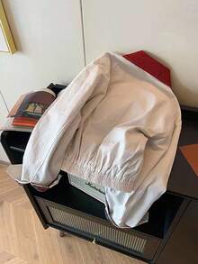 Airaco Women's Casual Retro Contrast Color Hollow Out Jacket, Christmas - White - View 2