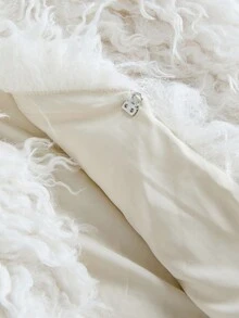 Y2Kool 女士短款仿皮草长袖外套，适合秋冬季节、派对、上学、休闲、朋克Y2K风格。皮草上衣短款外套，皮草外套搭配灵感，图案外套搭配灵感，时尚服装系列，新年穿搭。 - 米色 - 查看 6