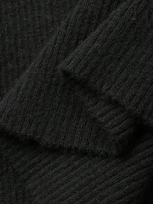 DAZY Women's Lace-Up Off Shoulder Fitted Long Sleeve Elegant Knit Sweater, Autumn/Winter