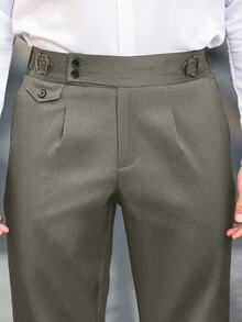 Calvornis Quần âu túi xéo thường ngày/công sở dành cho nam, mùa thu - màu xanh lá - Xem 2