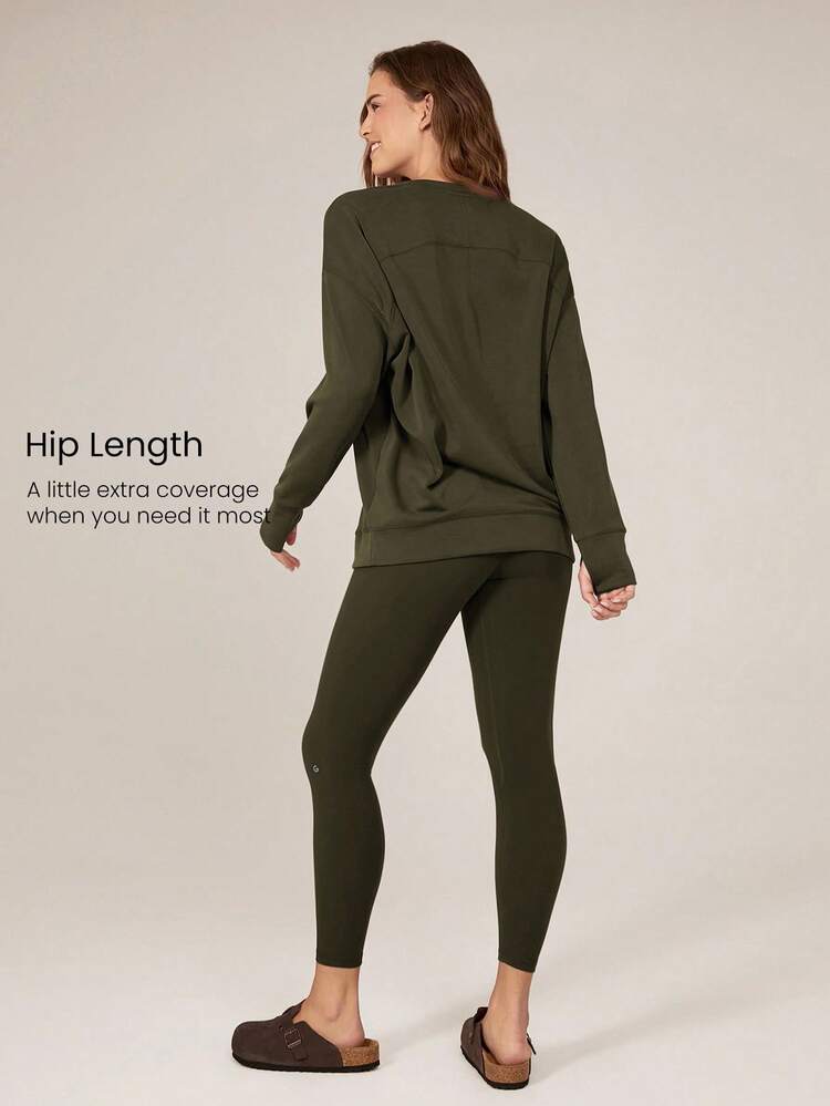 Modal V-Neck Long Sleeve Sweater  Spring Summer