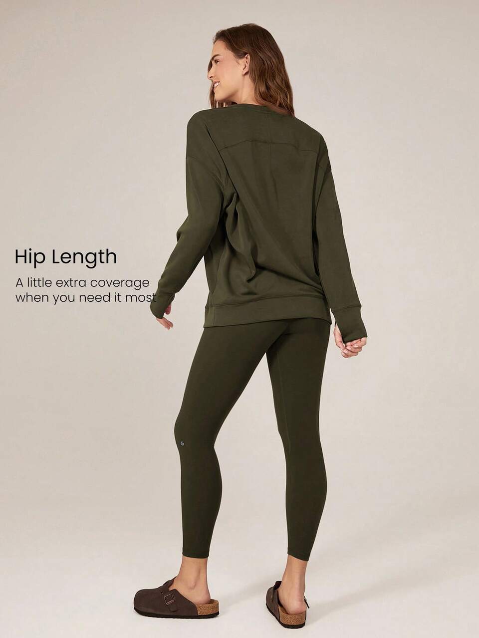 SoftCalm Modal V-Neck Long Sleeve Sweatshirt