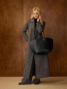 MOTF PREMIUM TÚI TOTE DA PU CỠ LỚN - màu đen - Xem 7