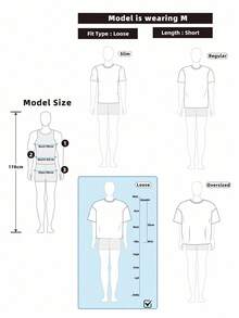 Manfinity ZONE917 Men's Boxy Cropped Renaissance David Statue Print Short Sleeve Shirt