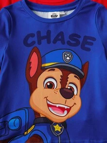 SHEIN | PAW Patrol 3pcs/Set Young Boy Cute Cartoon Puppy Graphic Print Round Neck Short Sleeve Knit T-Shirt, Summer Boys Cartoon T Shirts Boys Dog T Shirt - Multicolor - View 5