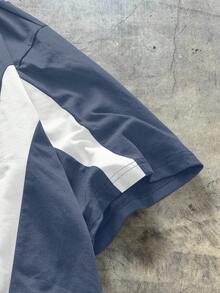EASEVO Camiseta de manga corta de cuello redondo de punto informal para hombres de talla grande, adecuada para el verano - Multicolor - Ver 3