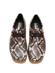 Clarks Wallabee BrownSnake Print - BrownSnake Print - View 4
