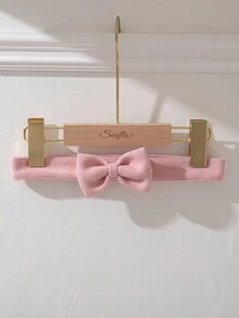 SHEIN 6个月-3岁 2件套 女婴外套 休闲风格秋季服装 女童保暖外套和腰带 - 粉色 - 查看 5