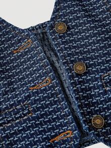 Sweetra Elegant Backless Halter Top And Jeans Pants Suit For Women