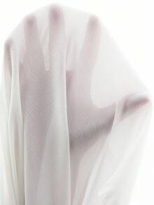 Brillora Hollow Out Bell Sleeve Round Neck Women's Blouse