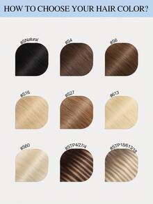 Seamless Clip Ins 9AM Hair Volumizer 55g 1pc S27 Caramel Brown 100% HQ Cuticle Aligned Remy Human Hair Extensions Seamless PU Clip Ins Hair Extensions For Women - S27 - View 9