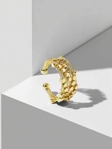 MOTF PREMIUM Anillo abierto chapado en oro de 18K - Dorado - Ver 2