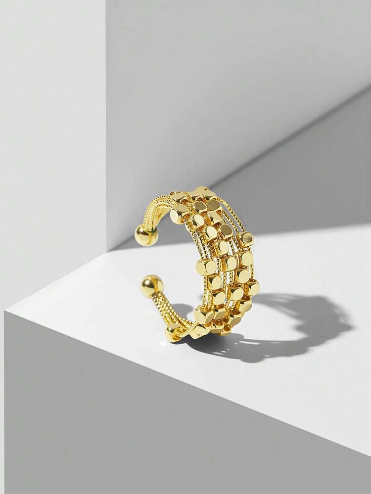 18K GOLD PLATED OPEN RING