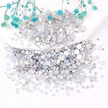 2-6 mm, 6 dimensiuni mixte, 1440 buc/pachet, auriu strălucitor, spate argintiu, spate plat, pietre decorative fără fixare termică, mărgele artistice cu diamant, strasuri, manichiură DIY, decorațiuni, brelocuri, pietre prețioase, consumabile - Dimensiuni mixte - Vizualizare 12