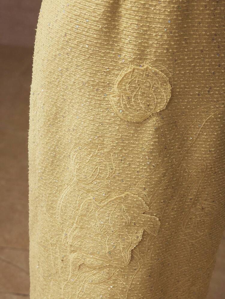 TWEED EMBROIDERY DRESS
