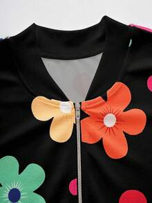 EMERY ROSE Casual Commuter Floral Print Jacket, Autumn - Multicolor - View 6