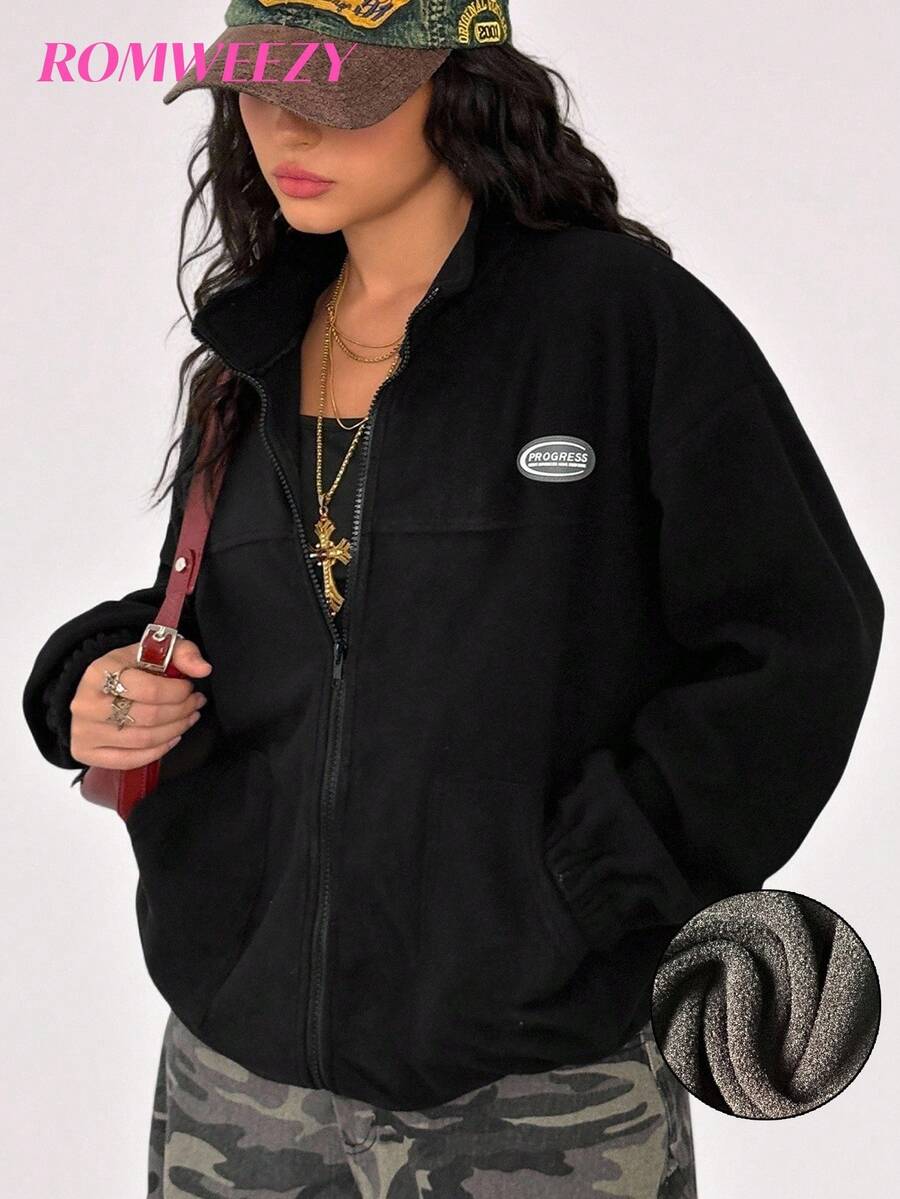 Teen GirlFleece Jacket, Fashion Casual Versatile New Fleece Sweatshirt Jacket For Autumn/Winter Fall