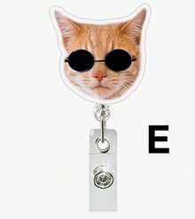 1 Túi đựng thẻ cảm xúc bằng acrylic có thể thu gọn, xoay được, dùng cho bác sĩ, y tá, móc khóa thẻ, khóa kéo dễ dàng. - Nhiều màu - Xem 8