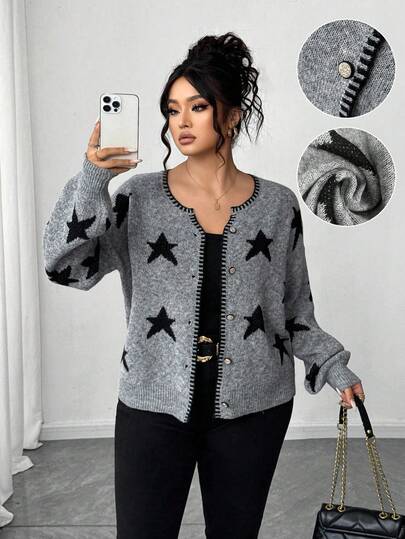 Elenzga 万圣节大码开衫永不过时，哥特式预科加上周三的点缀（周三美学），亚当斯风格（不是《亚当斯一家》）