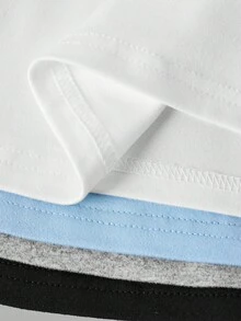 Girlism 4 件套青少年女童短款休闲吊带背心，适合春、夏、秋、冬 - 淺藍色 - 查看 10