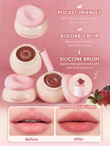 SHEGLAM Bounce Putty Pocket Lip Pot-Tangelo Twist Lip Combo Brand Beauty Makeup Face Paint Cosmetic For Women Girls Perfect For Spring Summer Ideal For Y2K Fancy Fashion Suitable For Birthday Mother'S Day Gift Rave Party Ready Best Color - Tangelo Twist - View 3