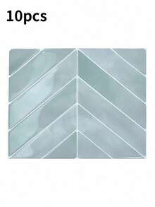 SHEIN 10/20片 11.4英寸 X 9英寸 可剥离粘贴壁纸 - 3D软凝胶可剥离粘贴柔性防水瓷砖，适用于厨房、浴室、易清洁墙面和淋浴房瓷砖。家居装饰，节日装饰。房间装饰 墙面装饰 浴室装饰 卧室装饰 房间装饰用品 客厅装饰 家居装饰 客厅墙纸 墙贴 墙贴 - 彩色 - 查看 21