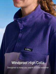 In My Nature Veste polaire femme de couleur violette, veste polyvalente