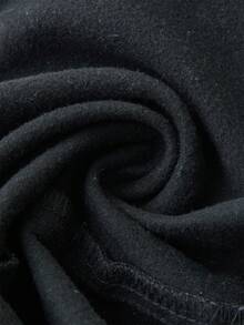 SHEIN EZwear Women's Summer Zipper Fly Flap Pocket Cargo Jeans - Black - View 8